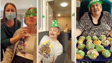 St. Patricks Day celebrations at Harefield care home